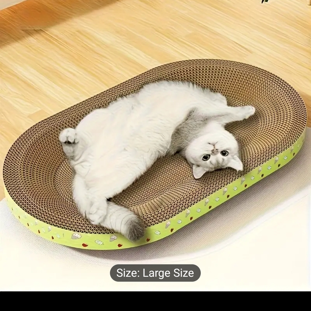 Eco-Friendly Cat Scratcher Lounge - Green